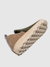 Round Toe Shoes CITY M MILITARY GREEN/TAUPE